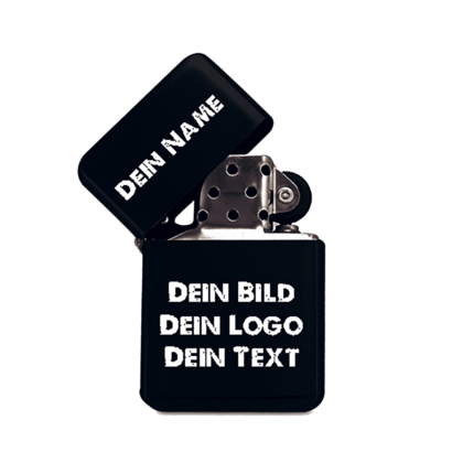 Benzin Metallfeuerzeug mit Gravur "Zippo Style"