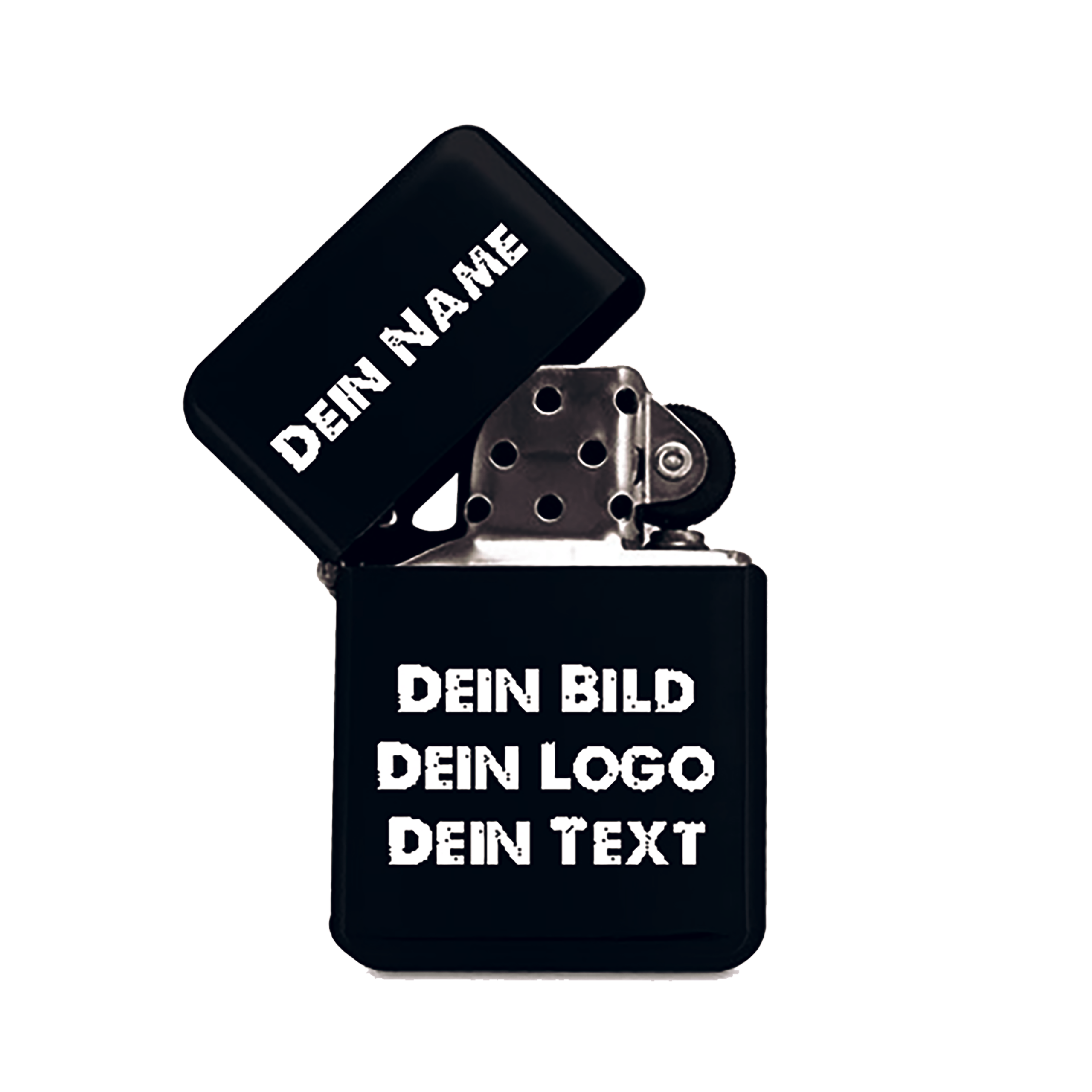 Benzin Metallfeuerzeug mit Gravur "Zippo Style"
