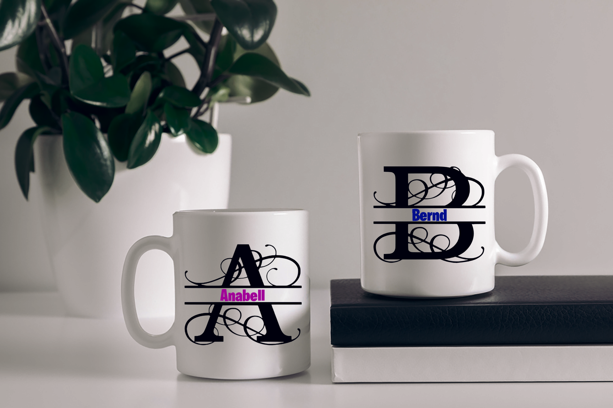 Monogramm Becher * Individuell * Personalisiert * Einzigartig *