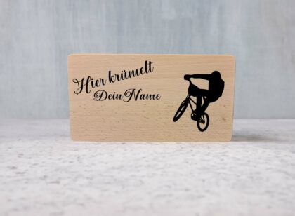 Frühstücksbrett "BMX" aus Buche