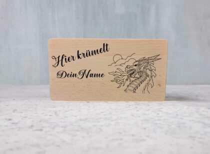 Frühstücksbrett "Drache" aus Buche