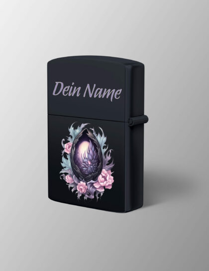 Benzin Metallfeuerzeug mit Druck "Fairytale EGG"