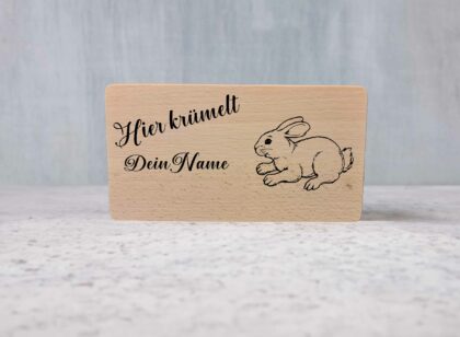 Frühstücksbrett "Hase" aus Buche