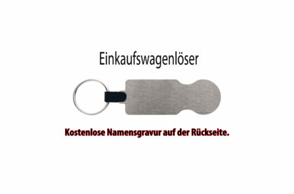 Einkaufswagenlöser "Dein Style" - Personalisiert * Kostenlose Gravur des Namens !