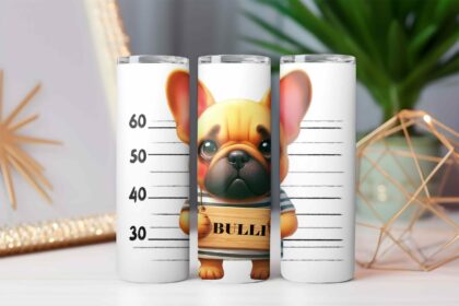 Personalisierter Thermobecher Französische Bulldogge
