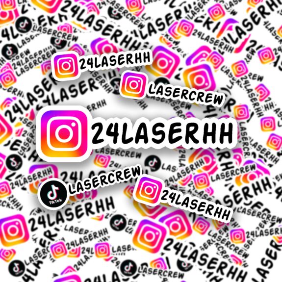 Social Media Sticker (10 Stück) 10cm