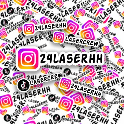 Social Media Sticker (10 Stück) 10cm