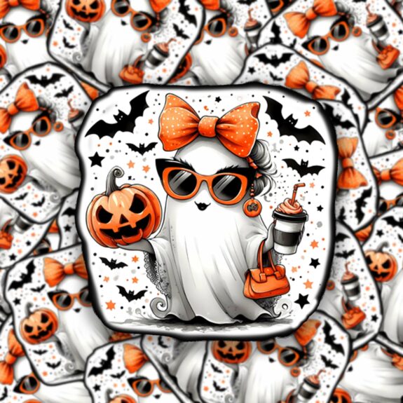 Halloween Geist Sticker 5er Pack