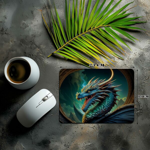 Drachen Mauspad Fantasy - personalisiert mit Wunschname
