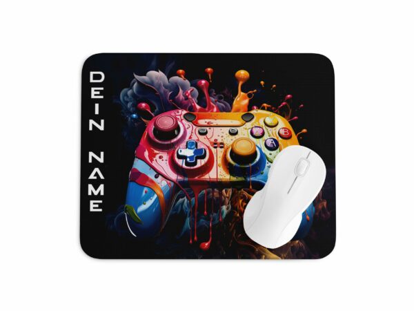 Gaming Mauspad Controller - personalisiert mit Wunschname