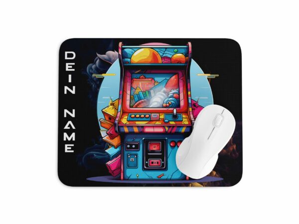 Gaming Mauspad Arcade Automat - personalisiert mit Wunschname