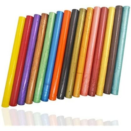 Siegelwachs für Heißklebepistole * 11mm SUPERSALE * 5 Sticks in Div. Farben. Ideal zum testen.