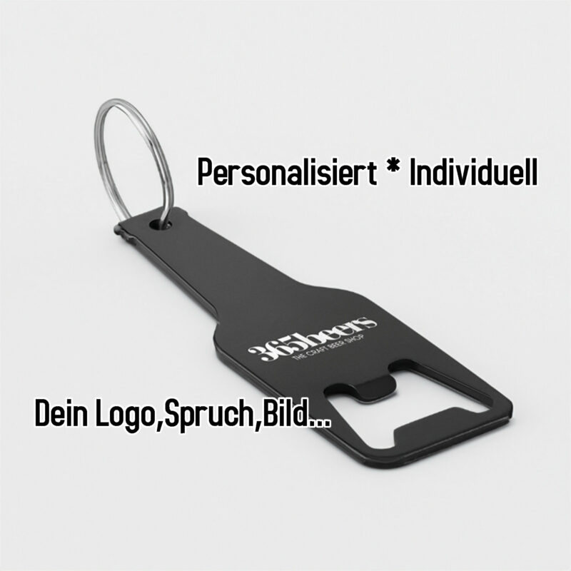 Schlüsselanhänger mit Flaschenöffner Personalisiert - Individuell - Logo, Bilder, Sprüche * JGA