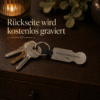 5 Einkaufswagenlöser festes Design Einkaufswagenlöser „Hebamme mit Herz“ – Rückseite personalisierbar