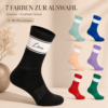 Socken personalisiert mit Wunschtext oder kleinem Bild – 7 Farben