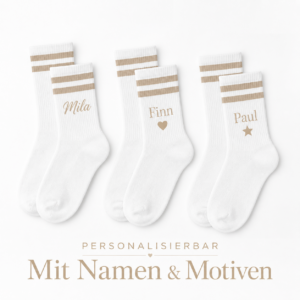 Socken personalisiert mit Foto, Logo oder Text – individuelles Geschenk