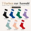 Socken personalisiert mit Wunschtext oder kleinem Bild – 7 Farben