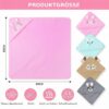 Baby-Kapuzenhandtuch Größe 80 × 80 cm Größenübersicht des Baby-Kapuzenhandtuchs mit 80 Zentimetern Breite und 80 Zentimetern Höhe