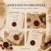 Wachssiegel für Hochzeitseinladungen, Branding, Geschenkverpackungen sowie Briefe und Karten