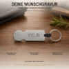 Einkaufswagenlöser Koch mit Wunschgravur Rückseite des Einkaufswagenlösers mit Namensgravur Tom als Personalisierungsbeispiel