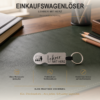Einkaufswagenlöser Lehrer mit Herz Personalisierter Edelstahl-Einkaufswagenlöser mit Unterrichtsmotiv und Gravur Lehrer mit Herz