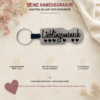 Namensgravur für Lieblingsmensch Einkaufswagenlöser Personalisierter Lieblingsmensch Einkaufswagenlöser mit Rückseitengravur und 16 Schriftarten