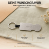 Rückseite des Einkaufswagenlösers mit Namensgravur Helga als Personalisierungsbeispiel