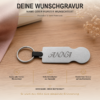 Einkaufswagenlöser Patentante mit Wunschgravur Rückseite des Einkaufswagenlösers mit Namensgravur Anna als Personalisierungsbeispiel