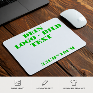 Personalisiertes Foto Mauspad mit eigenem Bild Logo oder Text