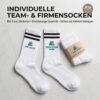 1 Bestickte Sportsocken mit Firmen- oder Vereinslogo – personalisiert ab 5 Paar
