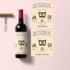 Personalisiertes Weinetikett "Geburtstag" | Schonend behandeln | Geschenk Weinetikett Flasche Weinflaschenetikett | Geburtstags Etikett
