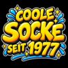 Jahrgangssocken mit Wunschjahr – Coole Socke seit deinem Jahrgang, lustiges Geburtstagsgeschenk