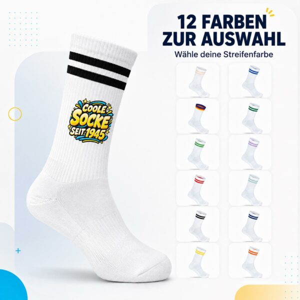 Jahrgangssocken mit Wunschjahr – Coole Socke seit deinem Jahrgang, lustiges Geburtstagsgeschenk